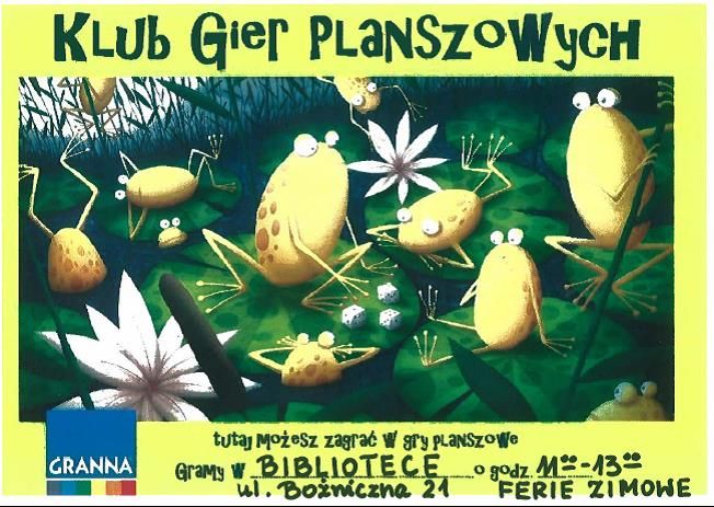 min klub gier plakat