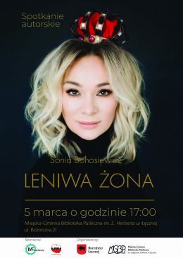 SPOTKANIE AUTORSKIE Z SONIĄ BOHOSIEWICZ-ZAPROSZENIE